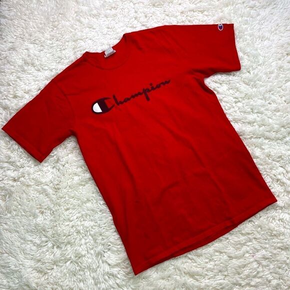 Champion Printed Red Short Sleeve Tee - Picture 1 of 5